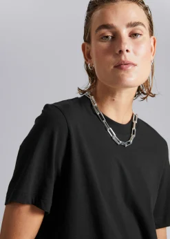 Sale Afslappet T-Shirt Kvinder Denim