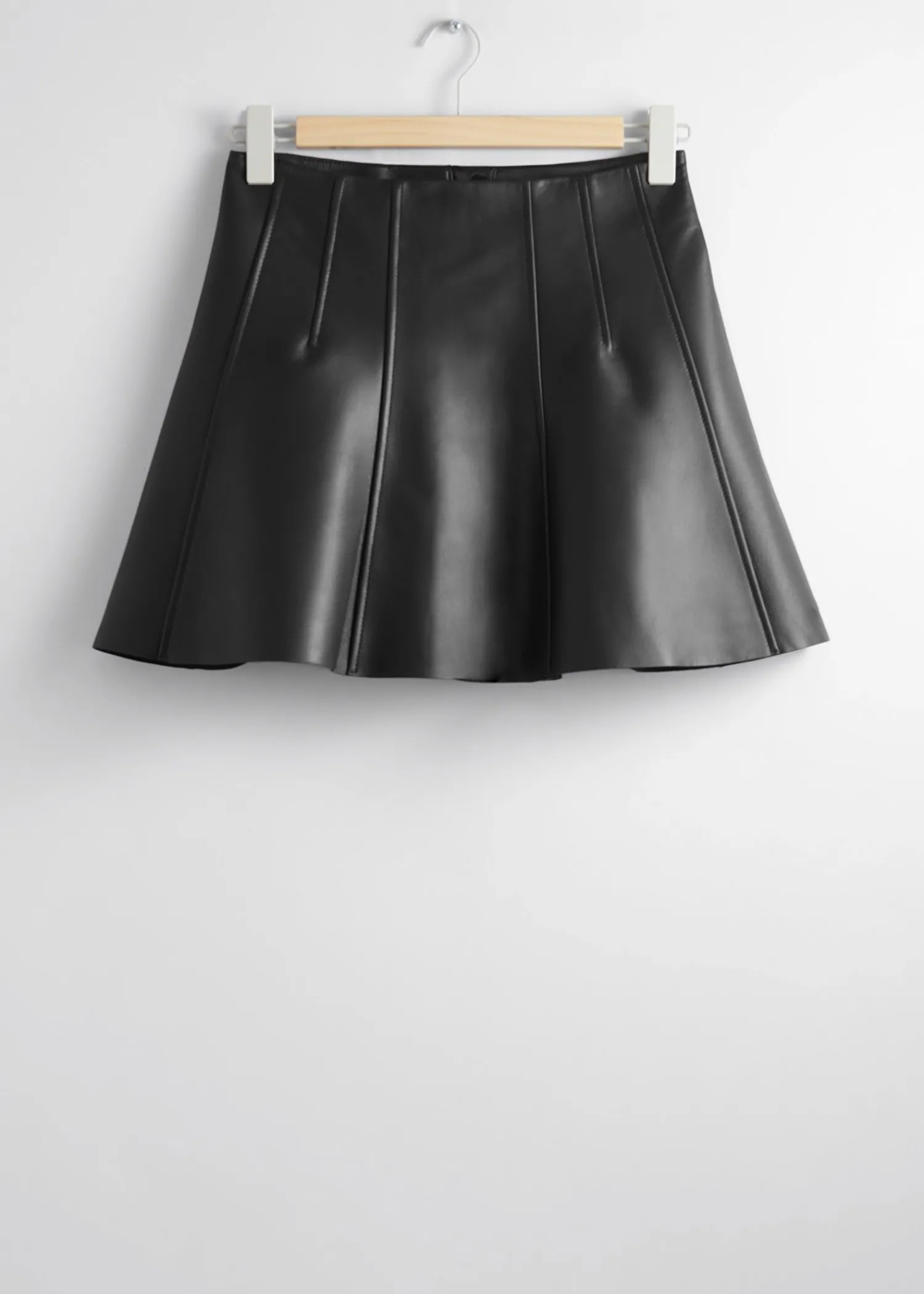 Best A-Line Laeder Mininederdel Kvinder Nederdele