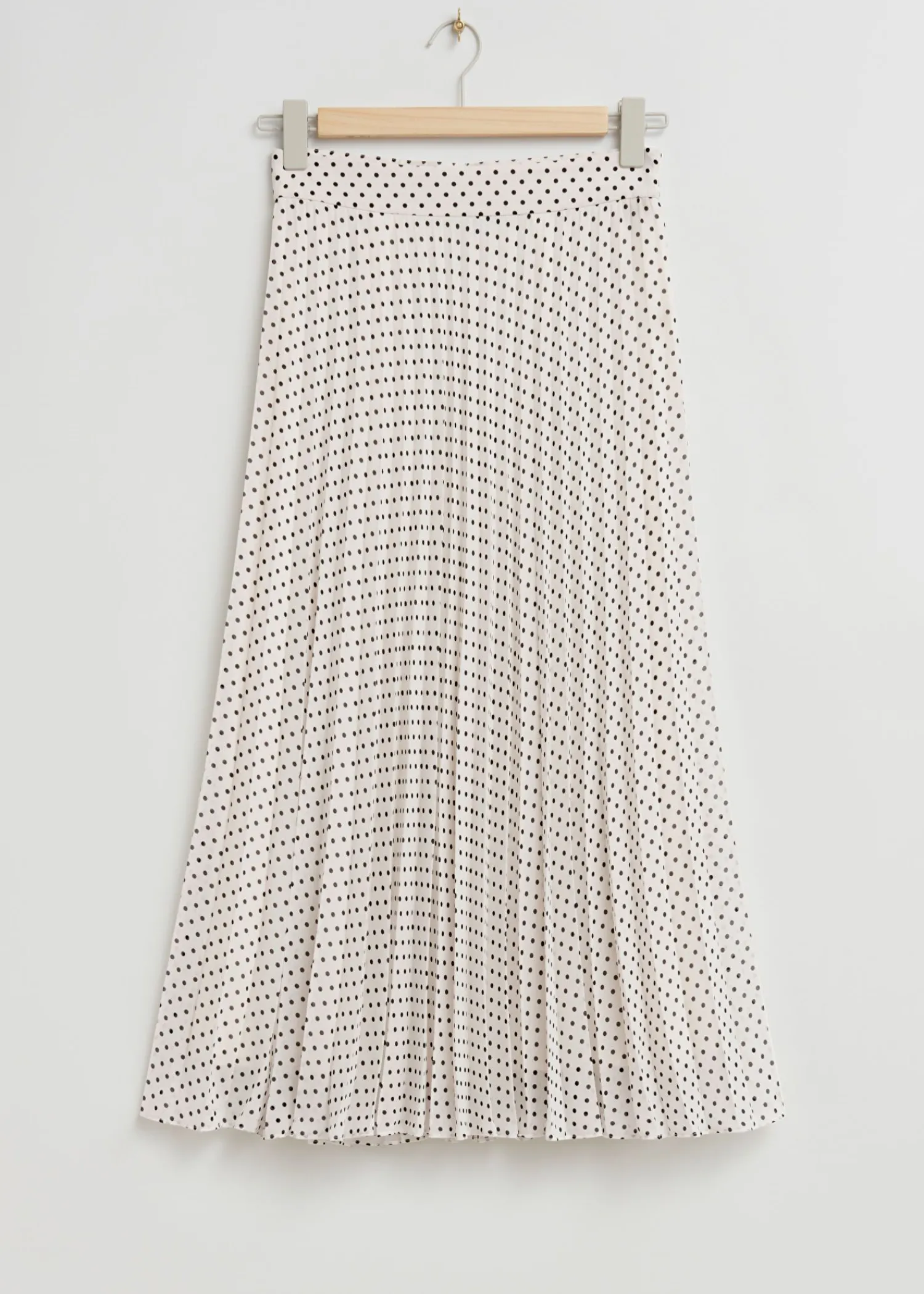 Store A-Line Midi Plisse Nederdel Kvinder Nederdele