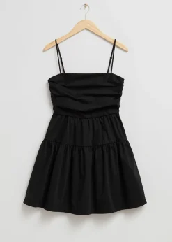 Store Babydoll Plisseret Bodice Kjole Kvinder Kjoler