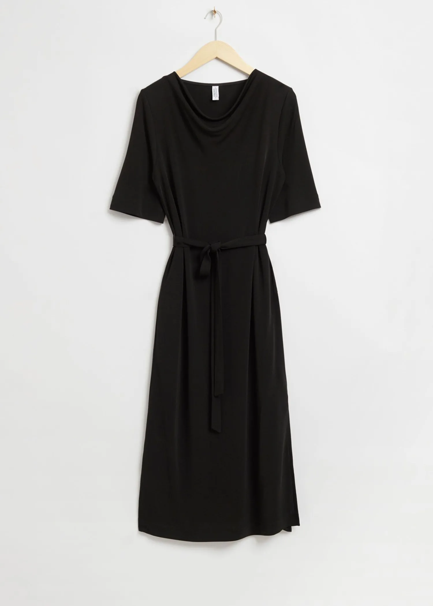 Best Baelte Waterfall Boatneck Kjole Kvinder Kjoler