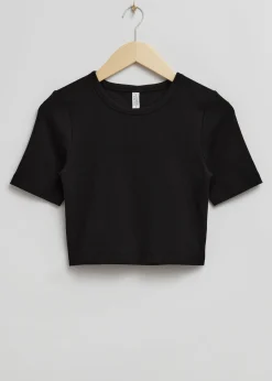 Fashion Beskaret T-Shirt Kvinder Toppe