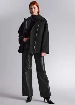 Shop Biker Uldjakke Kvinder Frakker & Jakker