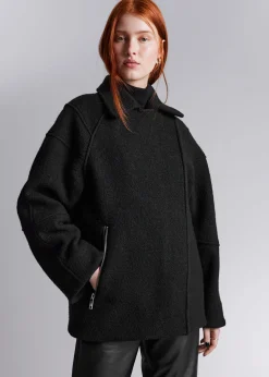 Shop Biker Uldjakke Kvinder Frakker & Jakker