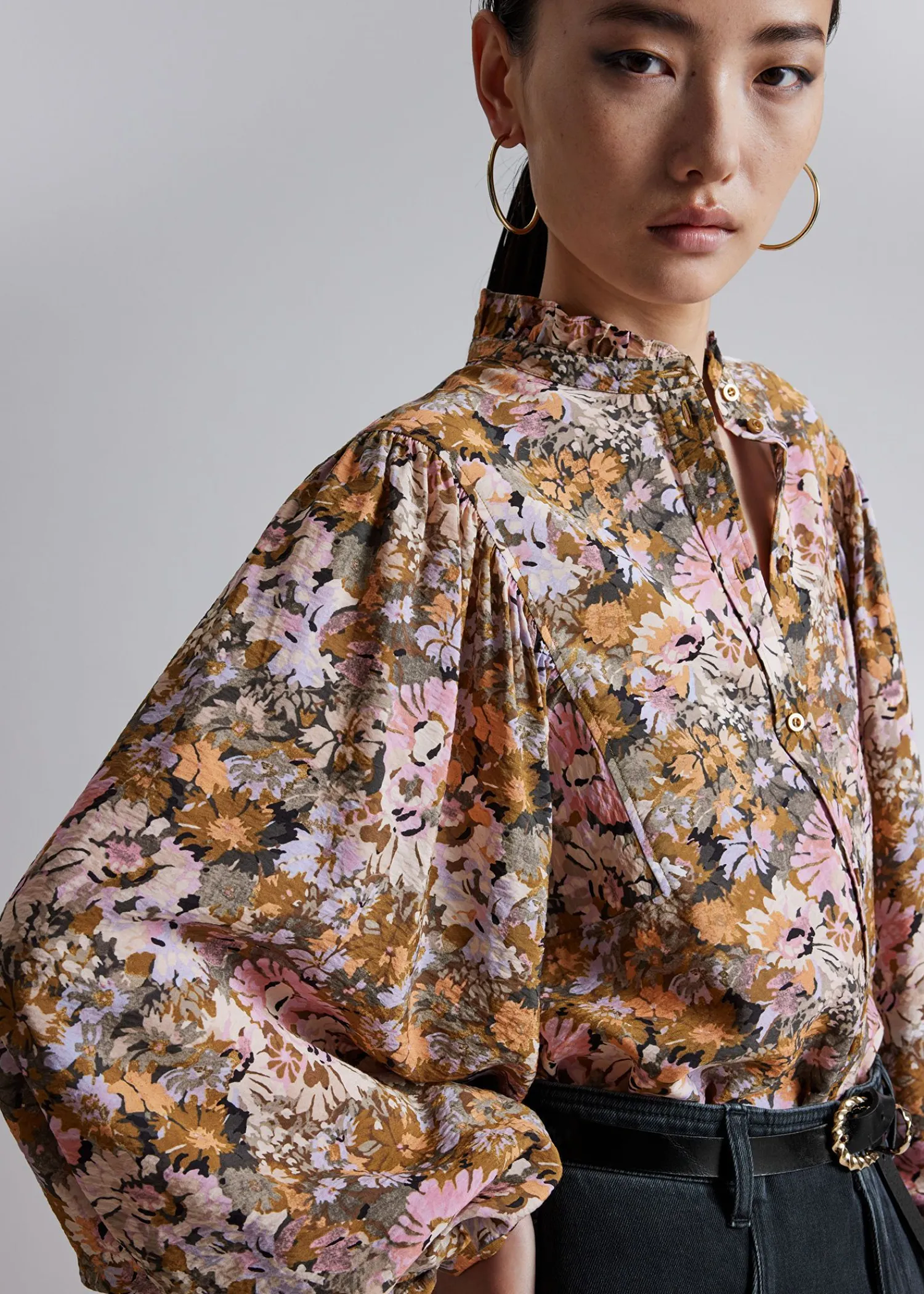 New Bluse Med Flaesekrave Kvinder Bluser Og Skjorter