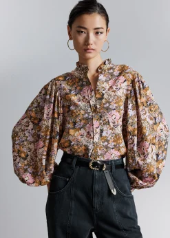 New Bluse Med Flaesekrave Kvinder Bluser Og Skjorter