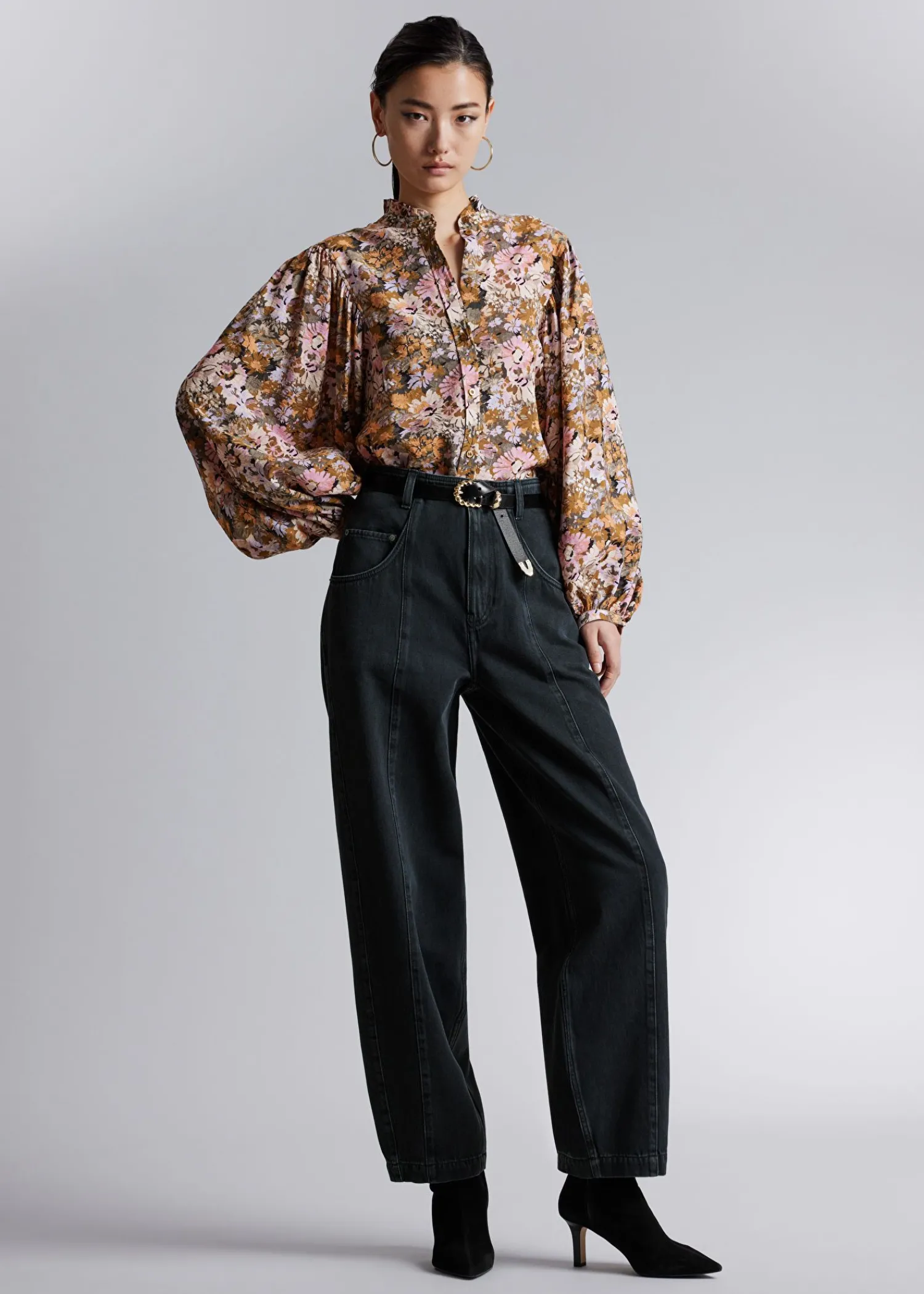 New Bluse Med Flaesekrave Kvinder Bluser Og Skjorter