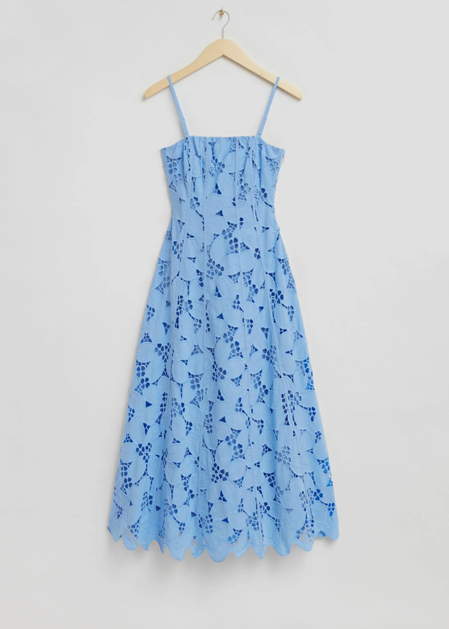 Shop Boned Broderie Anglaise Maxikjole Kvinder Kjoler