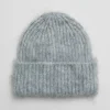 Cheap Borstet Mohair-Blend Beanie Kvinder Matchende Sæt