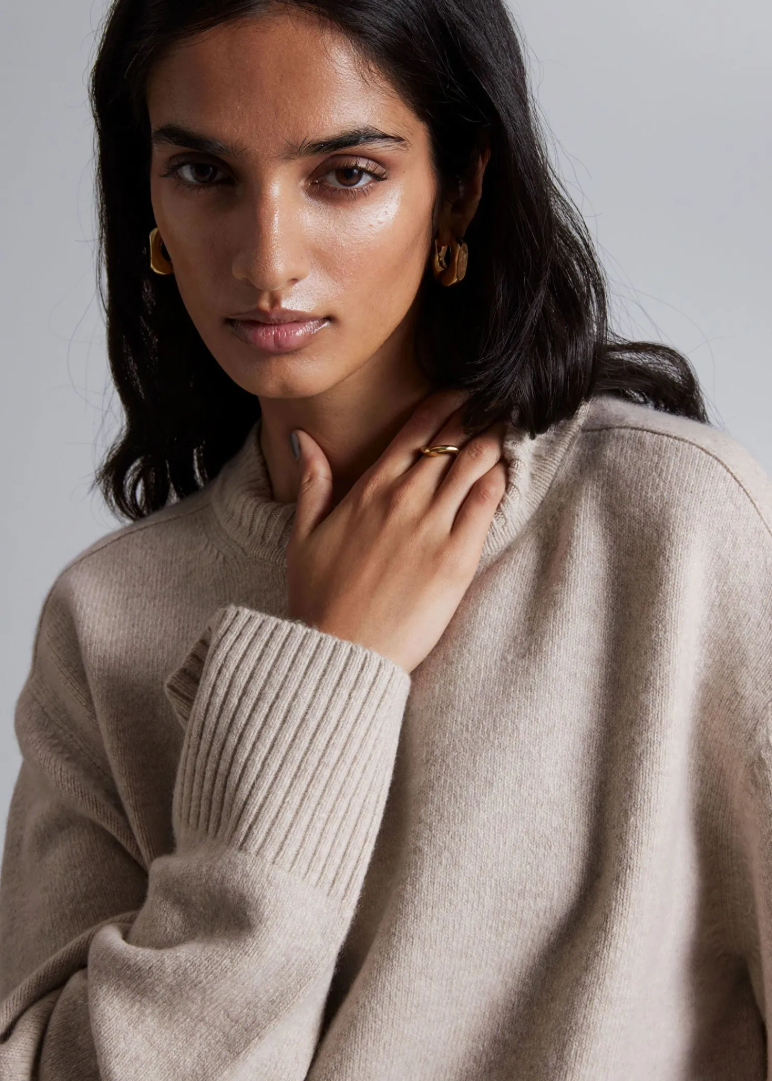 Fashion Boxy Cashmere-Blend Jumper Kvinder Kashmir