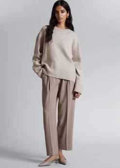 Fashion Boxy Cashmere-Blend Jumper Kvinder Kashmir