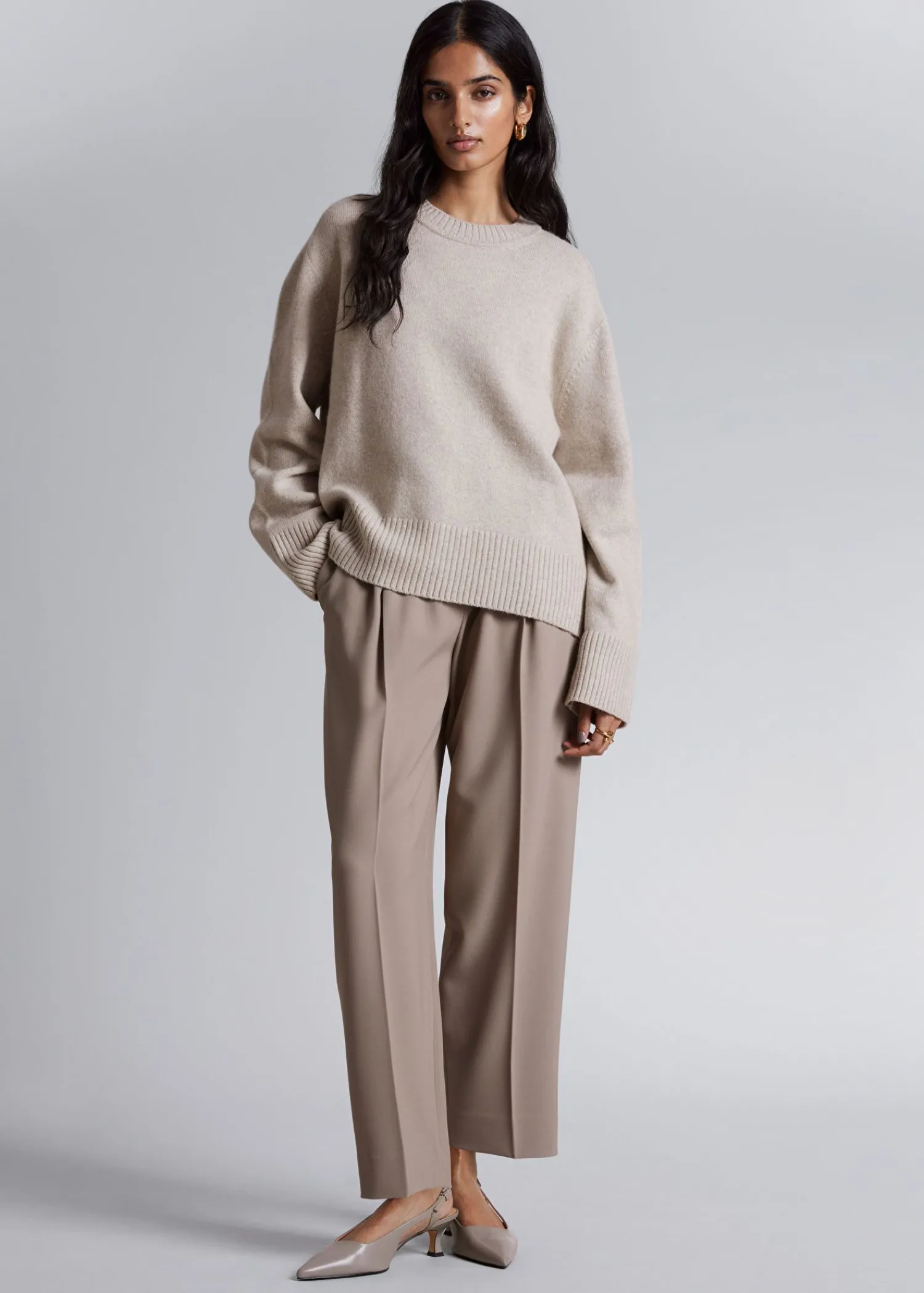 Fashion Boxy Cashmere-Blend Jumper Kvinder Kashmir