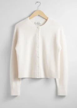 Clearance Boxy Merino Uld Cardigan Kvinder Strik