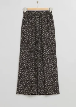 Best Sale Brede Bukser Med Tryk Kvinder Bukser