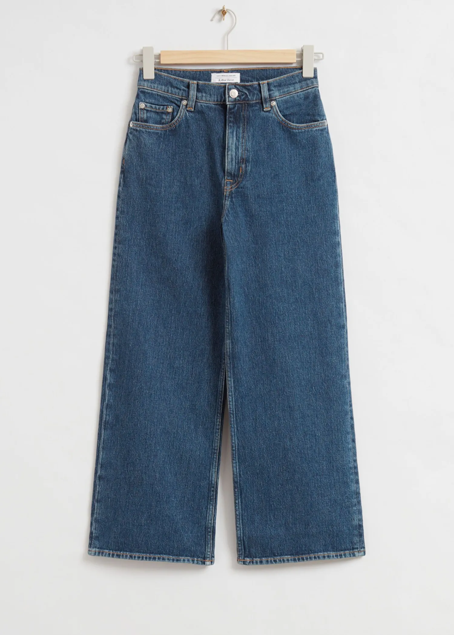 Online Brede Croppede Jeans Kvinder Jeans