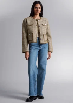 Outlet Brede Jeans Kvinder Denim