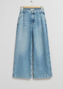 Shop Brede Jeans Med Lav Talje Kvinder Denim