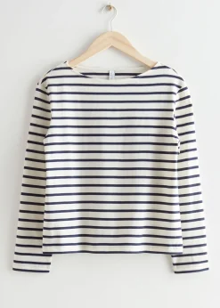 Best Breton Stribet Top Kvinder Toppe