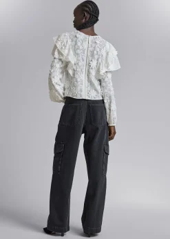 Cheap Broderet Flaesebluse Kvinder Bluser Og Skjorter