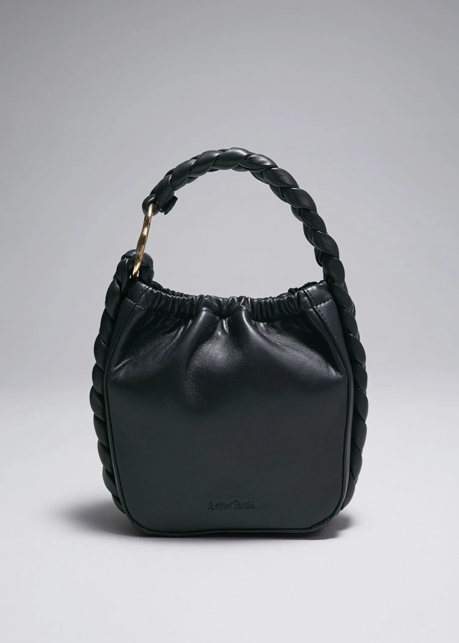 Clearance Bucket Bag I Flettet Laeder Kvinder Tasker