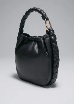 Clearance Bucket Bag I Flettet Laeder Kvinder Tasker