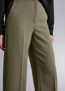 Outlet Bukser Med Bred Pressefold Kvinder Bukser