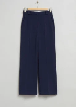 Best Bukser Med Bred Pressefold Kvinder Bukser