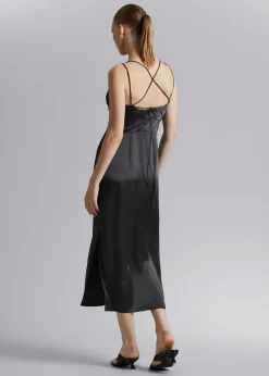 Clearance Cowl-Neck Kjole Kvinder Kjoler