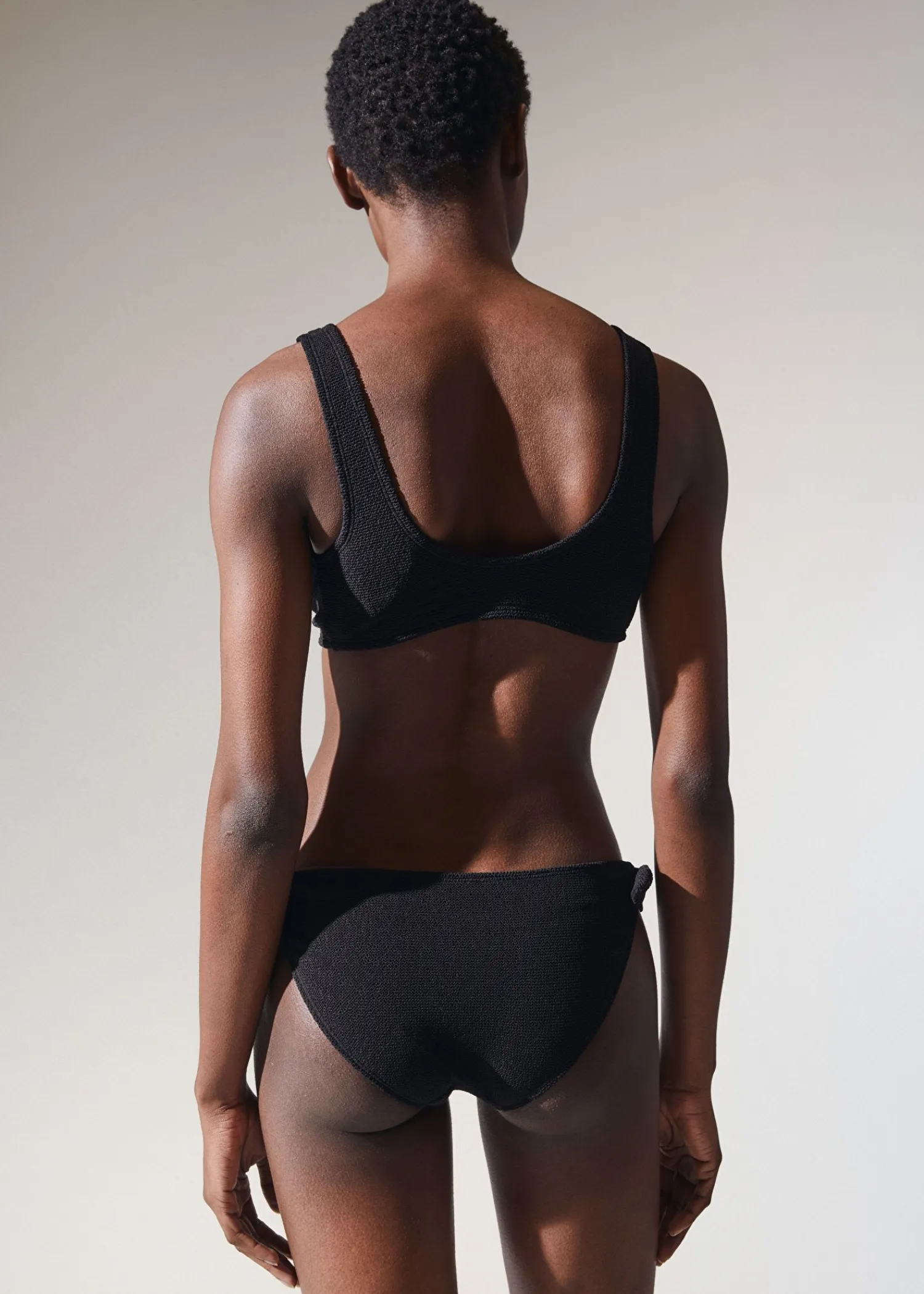 Store Crepe Knot Tie Bikinitrusser Kvinder Bikinier