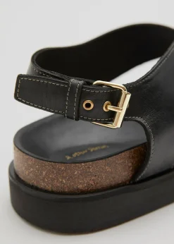 Online Criss-Cross Laedersandaler Kvinder Flade Sandaler