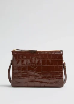 Clearance Croco Laedertaske Kvinder Tasker