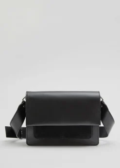 Store Crossbody Taske I Laeder Kvinder Tasker