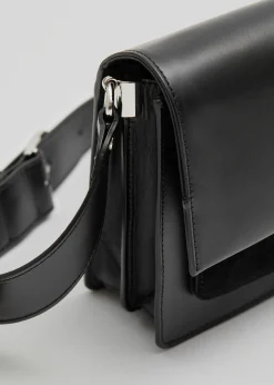 Store Crossbody Taske I Laeder Kvinder Tasker