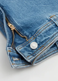 Cheap Denimshorts Med Hoj Talje Kvinder Bukser