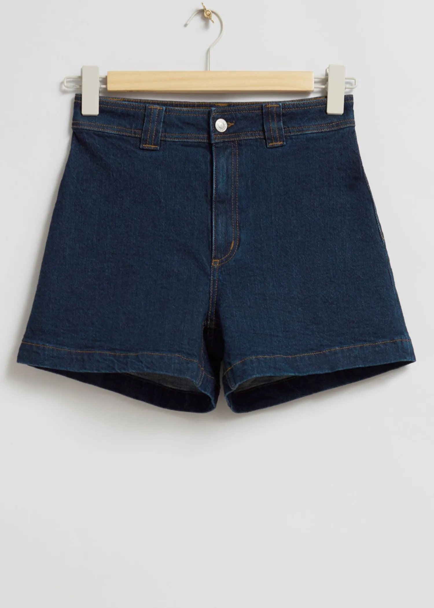 Shop Denimshorts Med Hoj Talje Kvinder Bukser