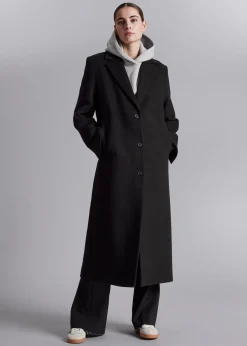 Cheap Enkeltradet Uldfrakke Kvinder Frakker & Jakker