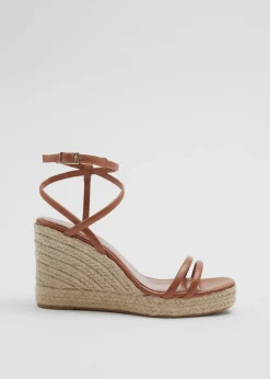 Discount Espadrillesandaler I Laeder Kvinder Sandaler Med Hael