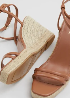 Discount Espadrillesandaler I Laeder Kvinder Sandaler Med Hael