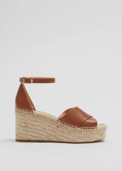 Sale Espadrillesandaler I Laeder Kvinder Sandaler Med Hael