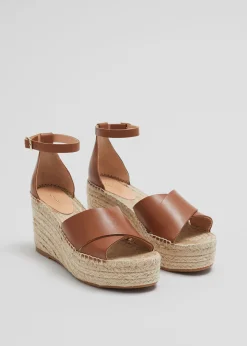 Sale Espadrillesandaler I Laeder Kvinder Sandaler Med Hael