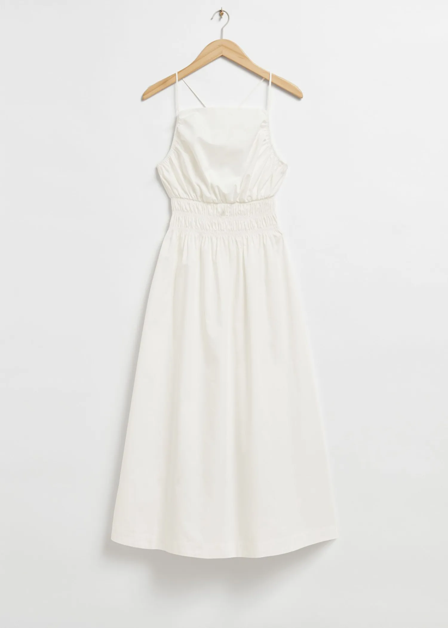 Cheap Flared Babydoll Midi-Kjole Kvinder Kjoler