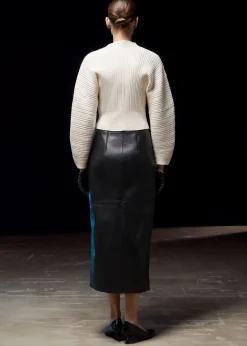 Sale Frilled Rib Strik Troje Kvinder Strik