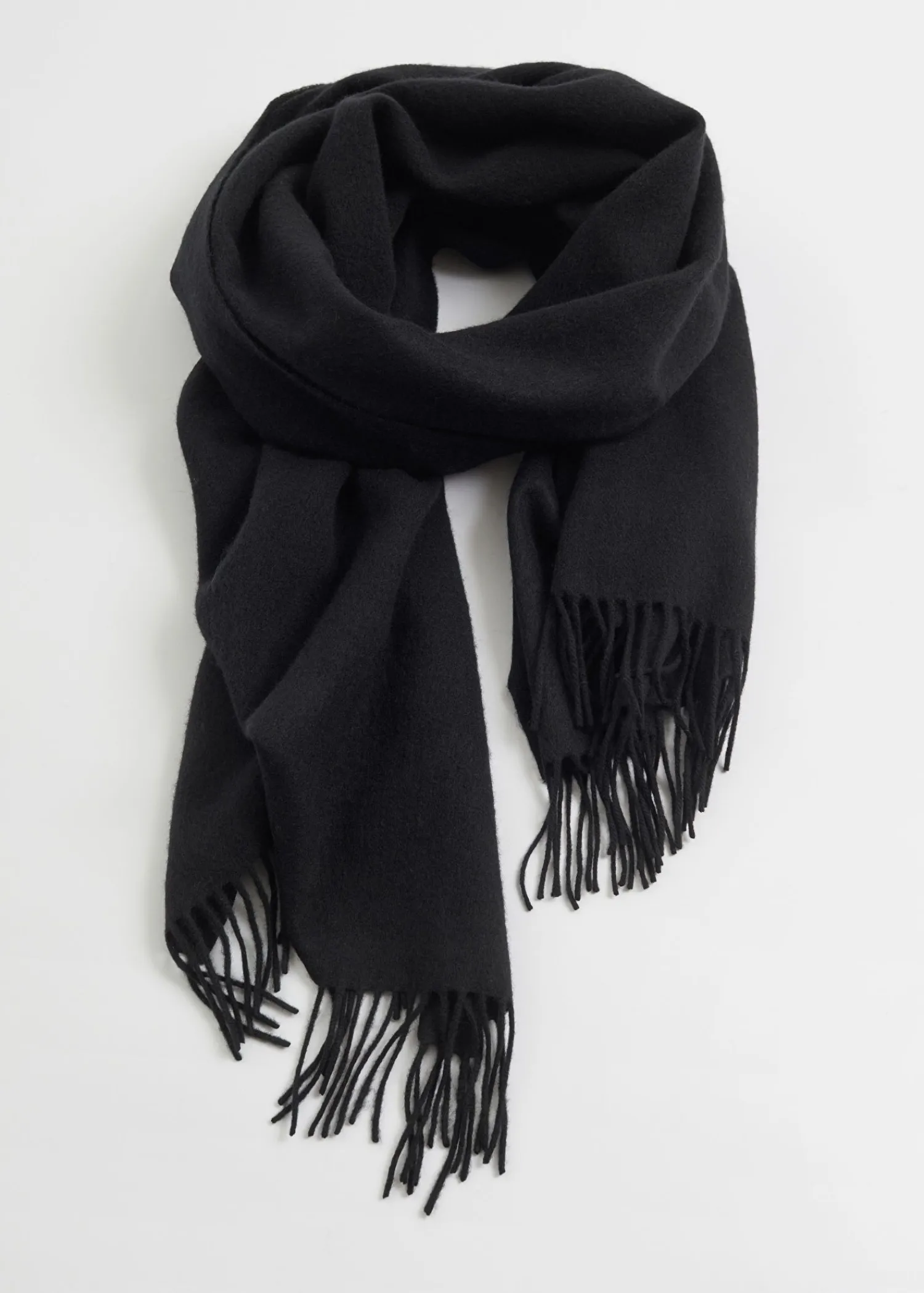 Sale Frynset Uldtorklaede Kvinder Matchende Sæt