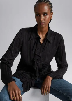 Shop Gennemsigtig Flaeseskjorte Kvinder Bluser Og Skjorter