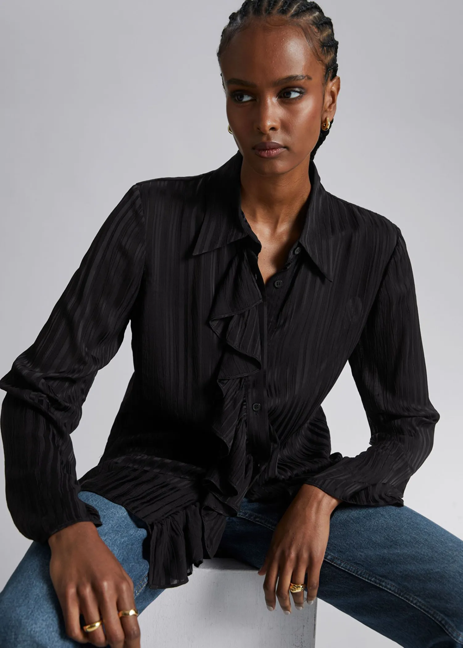 Shop Gennemsigtig Flaeseskjorte Kvinder Bluser Og Skjorter