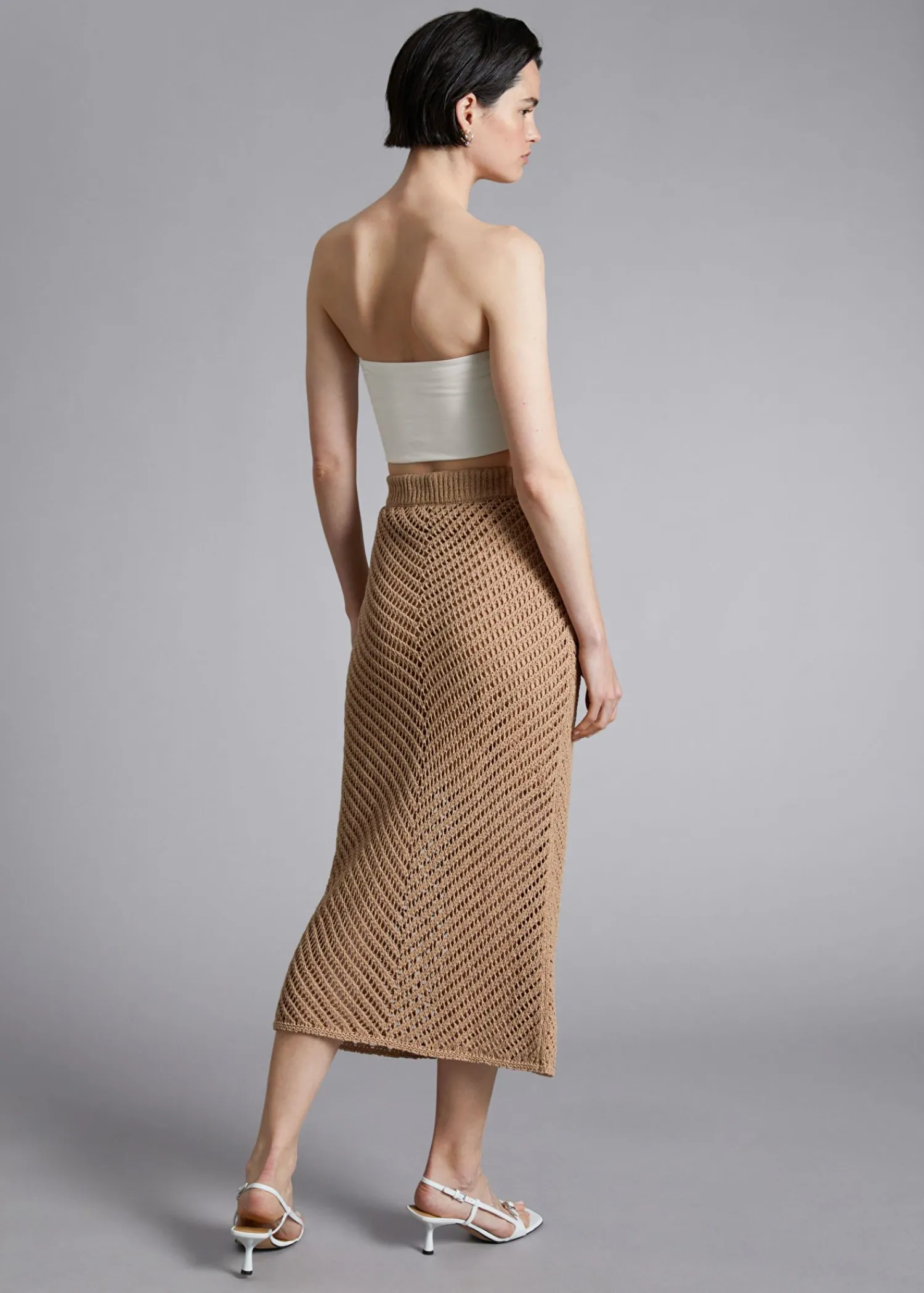 Best Sale Haeklet Midi Nederdel Kvinder Nederdele