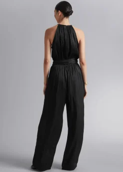 Flash Sale Halterneck Jumpsuit Med Baelte Kvinder Jumpsuits