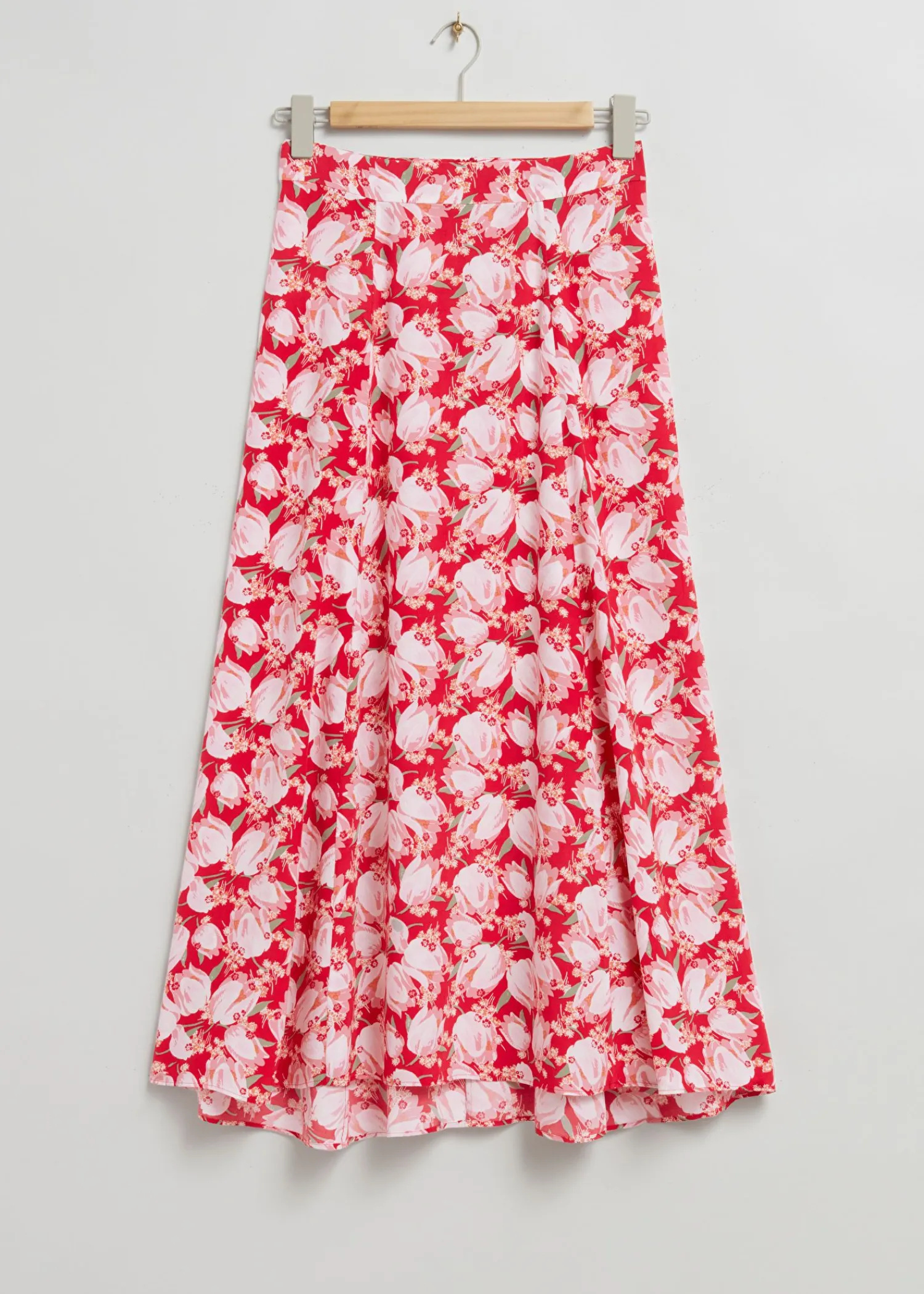 Best Hojtaljetrykt Blusset Nederdel Kvinder Nederdele