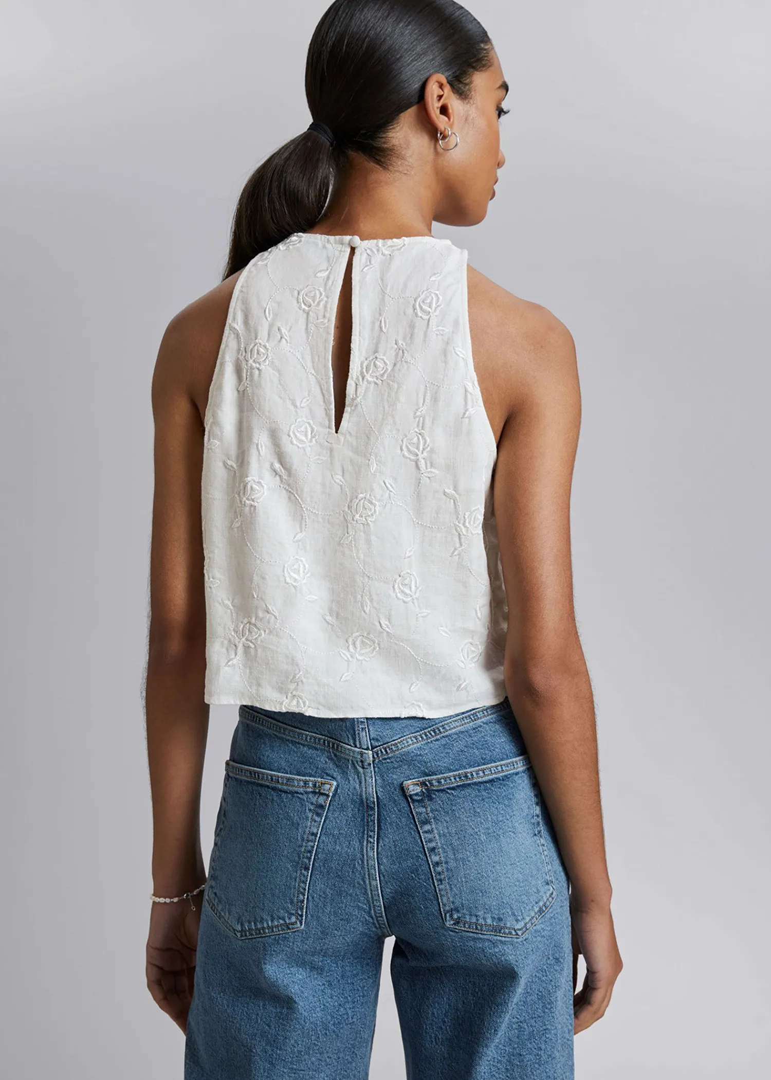 Cheap Hor Rund Hals Cropped Top Kvinder Toppe