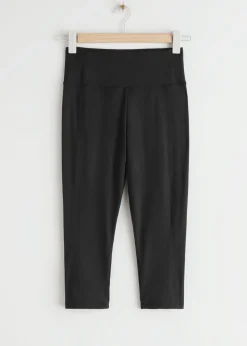 Hot Hurtigtorrende Yogatights I Mellemlaengde Kvinder Bukser